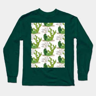 Cactus Pattern Long Sleeve T-Shirt